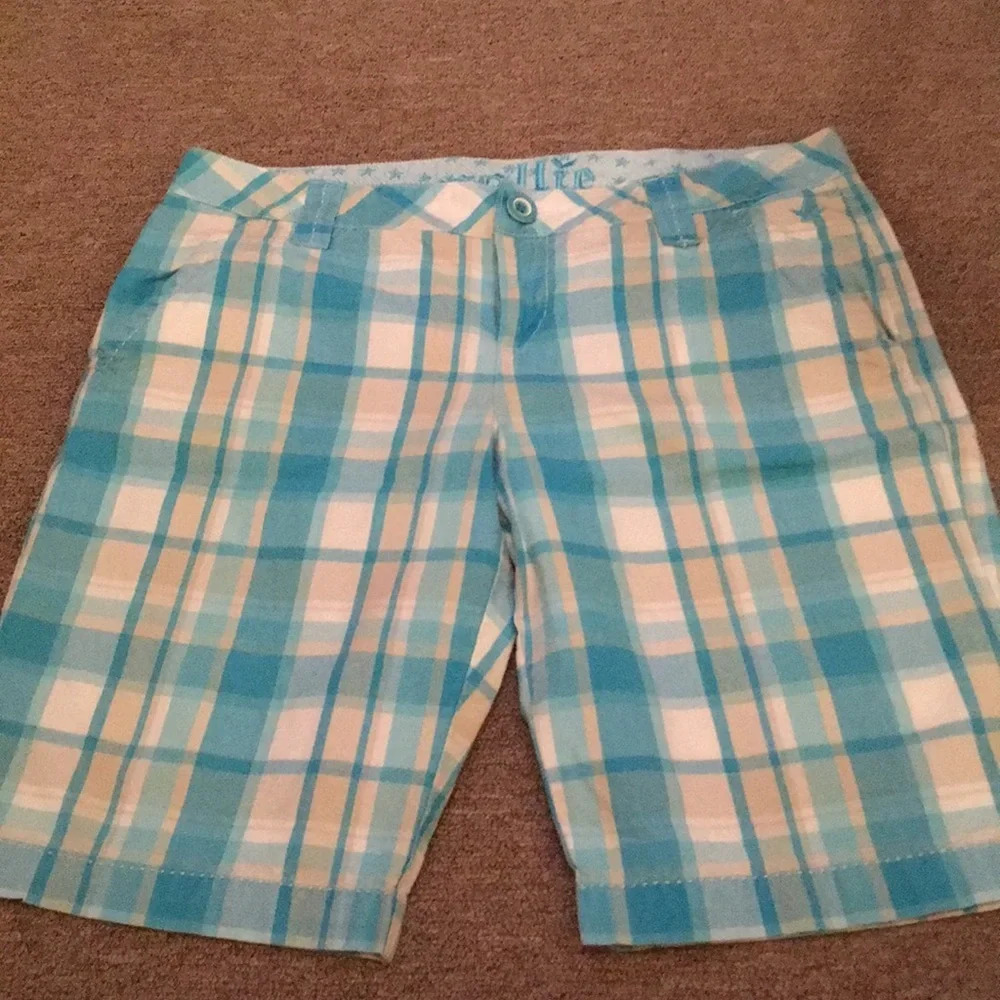 Nollie plaid bermuda shorts size 9